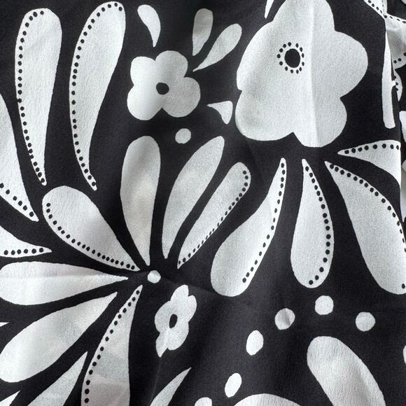 Ann Taylor Black and White Kimono Jacket Size Large NEW Open Jacket Career Silky - Picture 4 of 10